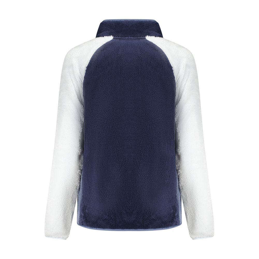 Blue Polyester Women Sweatshirt - ventzia