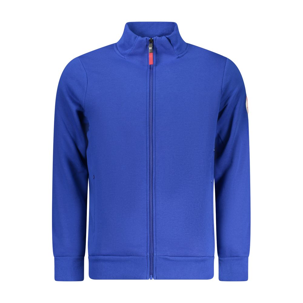 Blue Cotton Men's Sweatshirt - ventzia