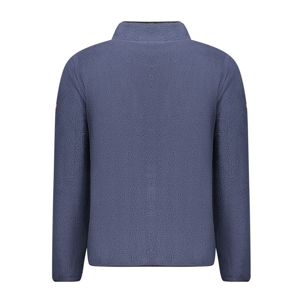 Blue Polyester Men's Sweatshirt - ventzia