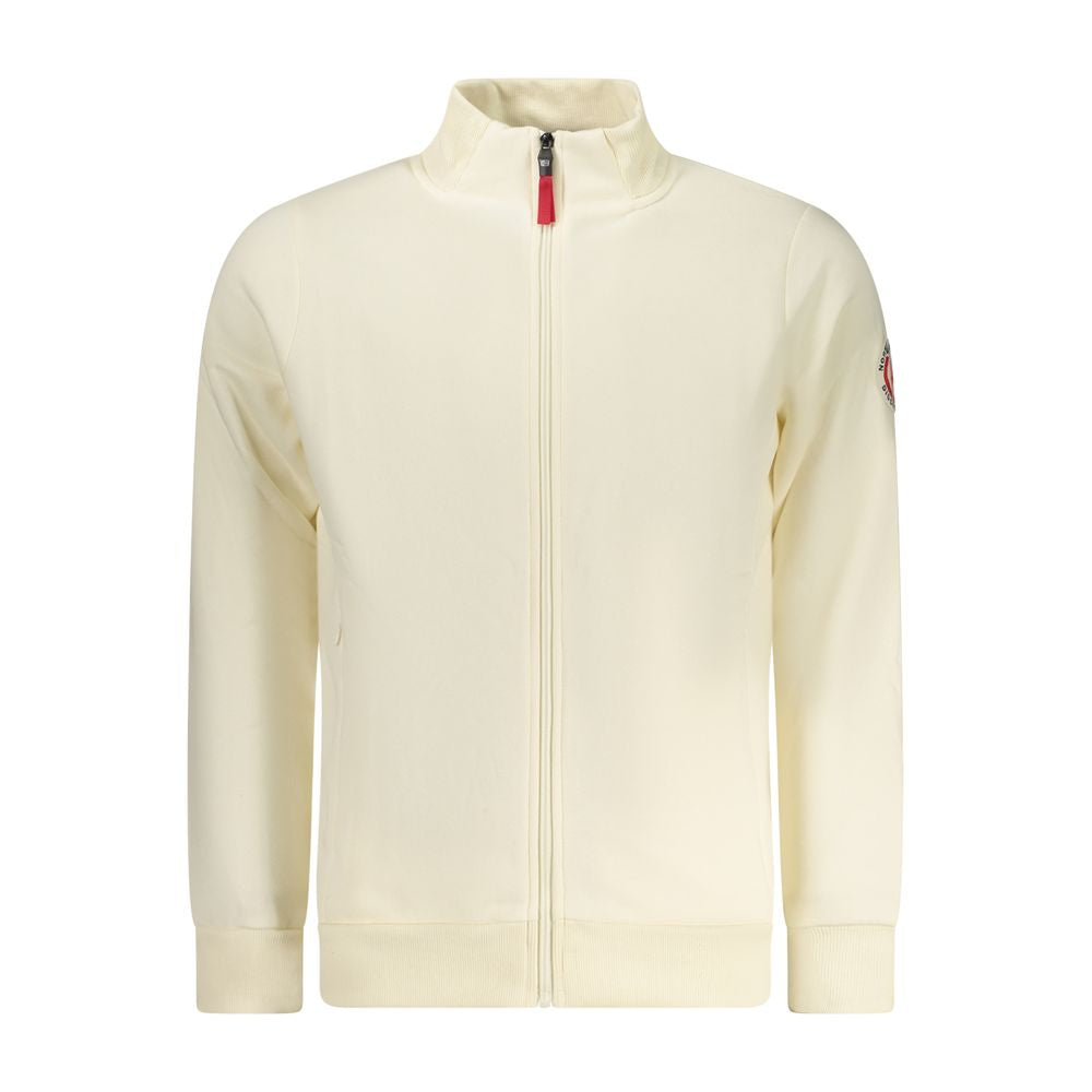 White Cotton Men's Sweatshirt - ventzia