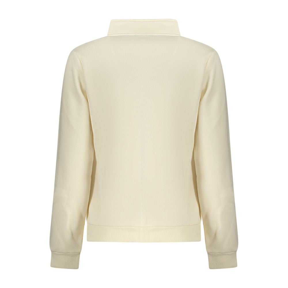 White Cotton Women Sweatshirt - ventzia