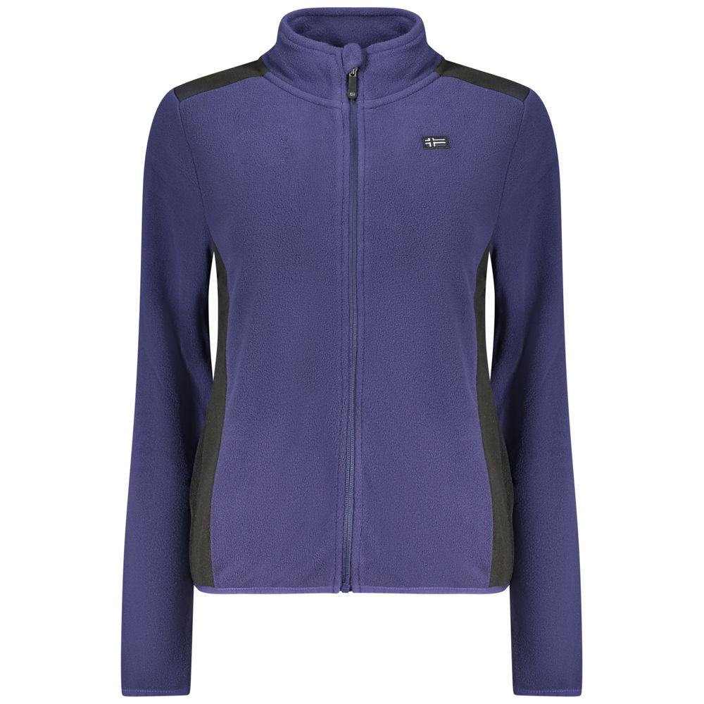 Blue Polyester Women Sweatshirt - ventzia