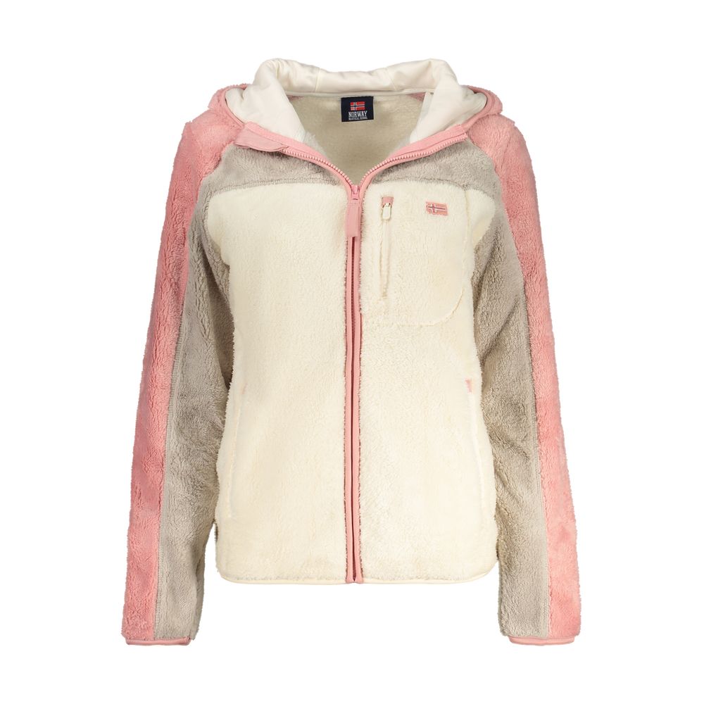 White Polyester Women's Hoodie - ventzia