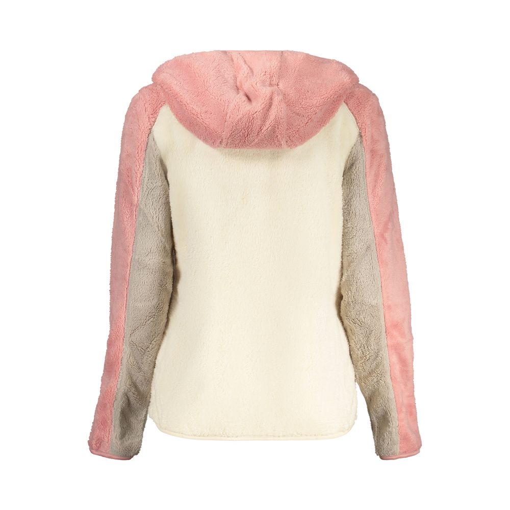 White Polyester Women's Hoodie - ventzia