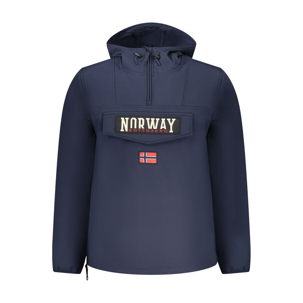 Blue Polyester Men's Jacket - ventzia