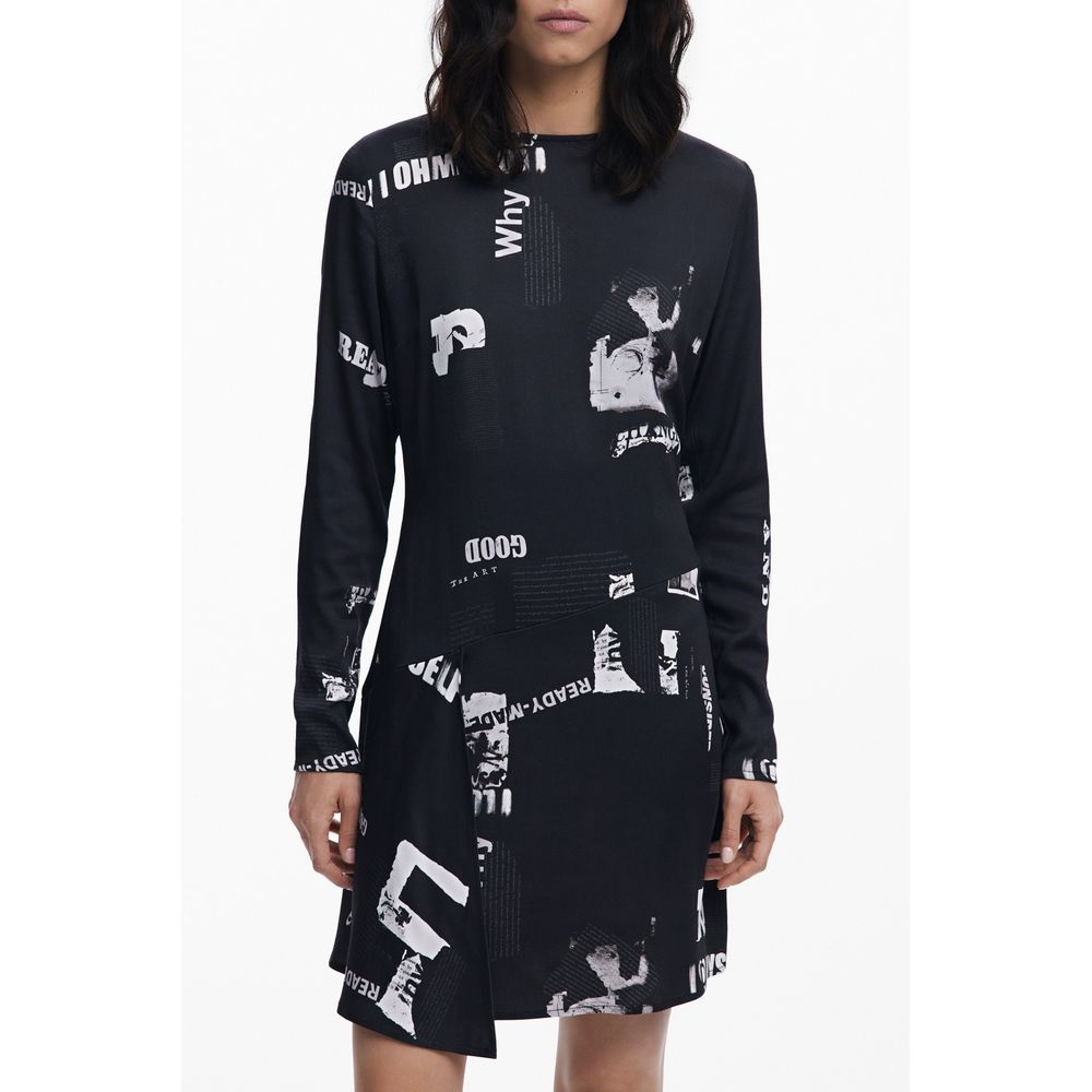Nero Viscosa Women Dress - ventzia