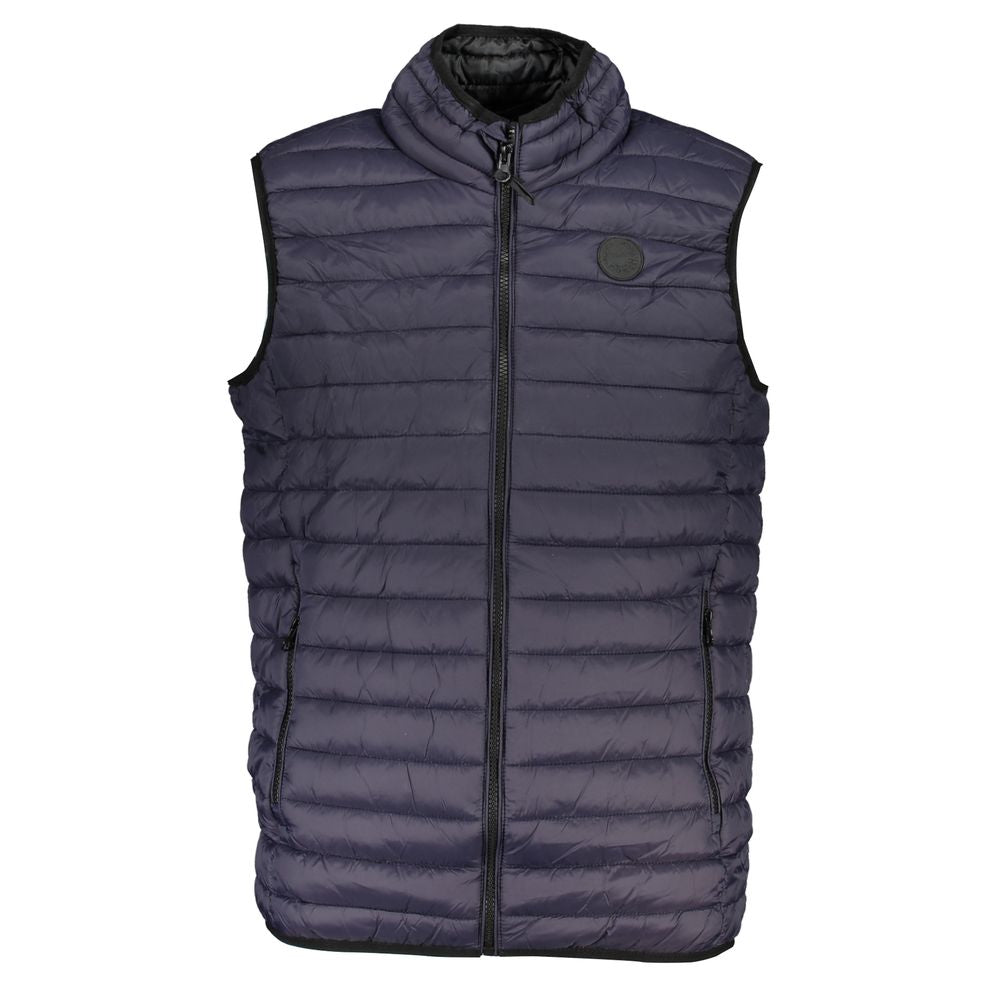 Blu Poliammide Men's Gilet - ventzia