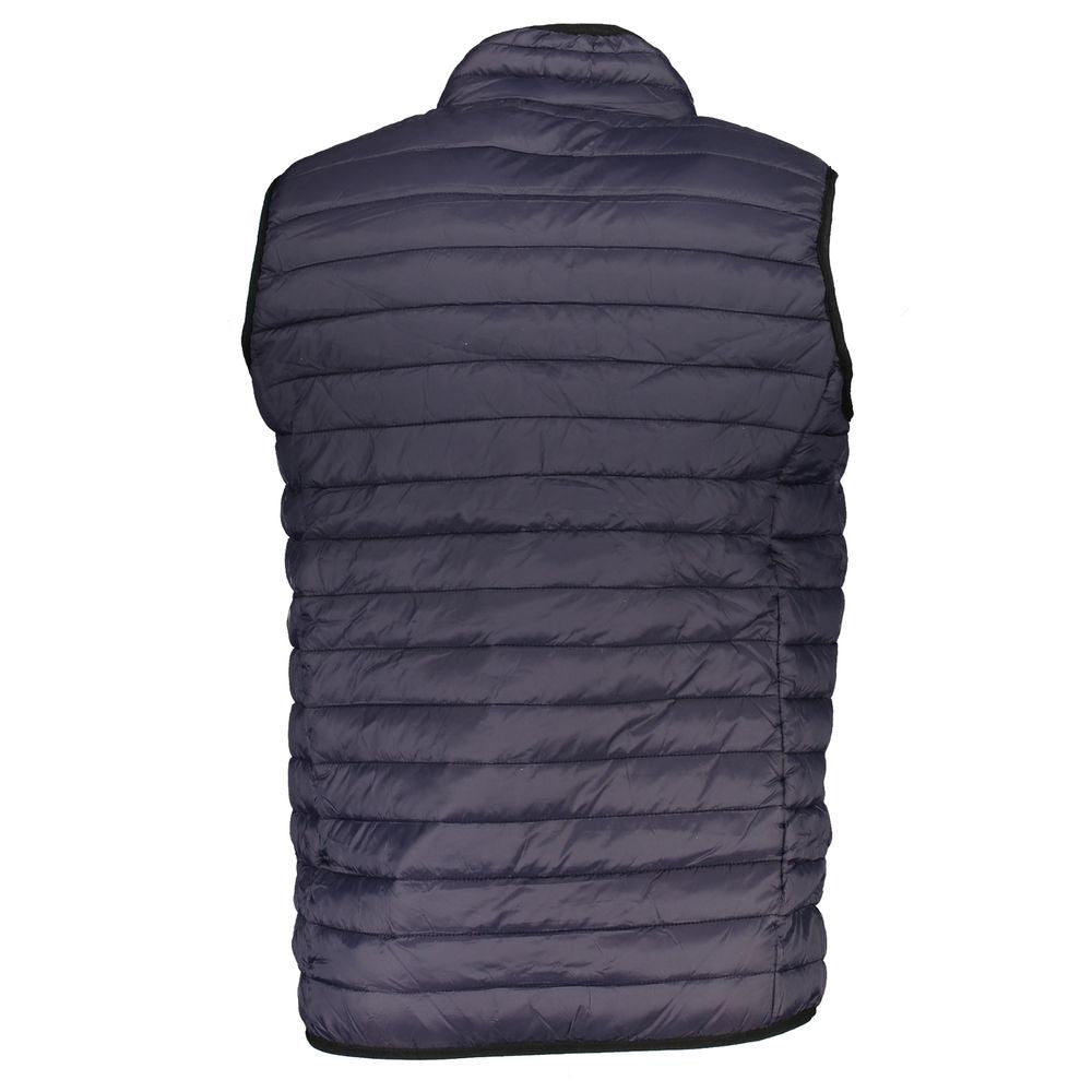 Blu Poliammide Men's Gilet - ventzia