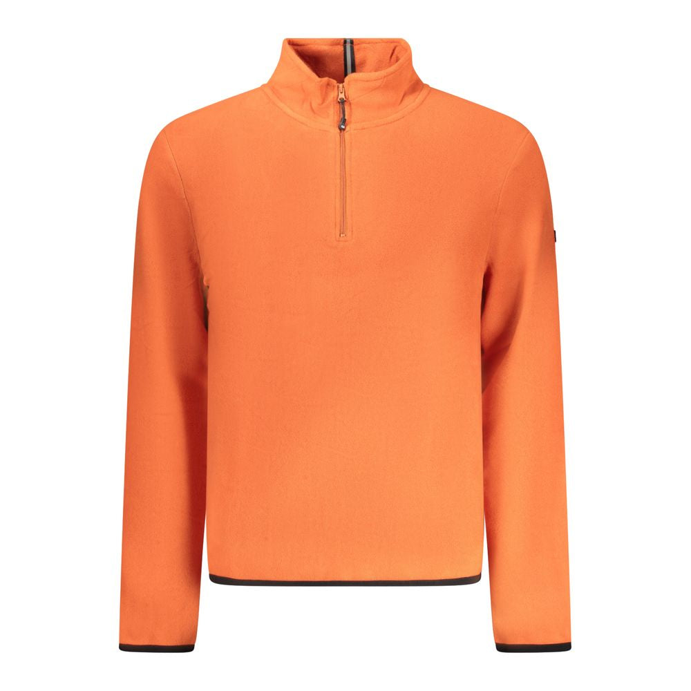 Arancione Polyester Men Sweatshirt - ventzia
