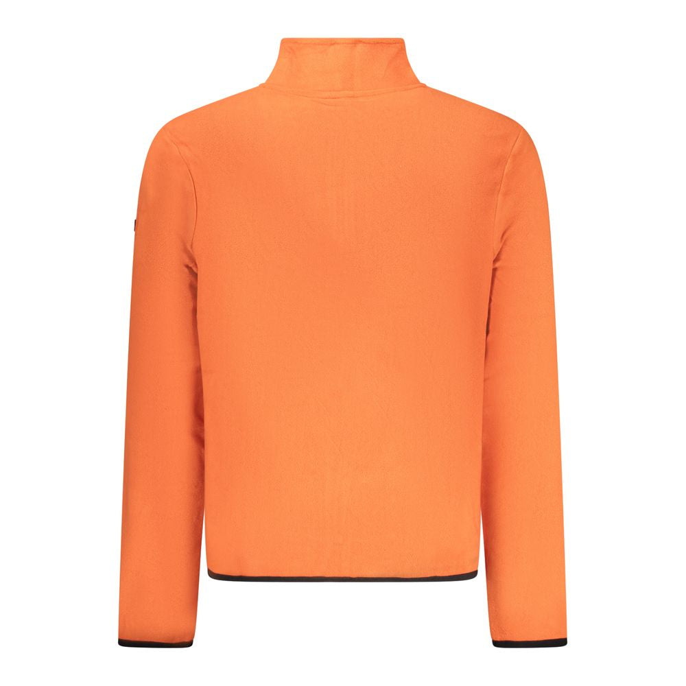 Arancione Polyester Men Sweatshirt - ventzia