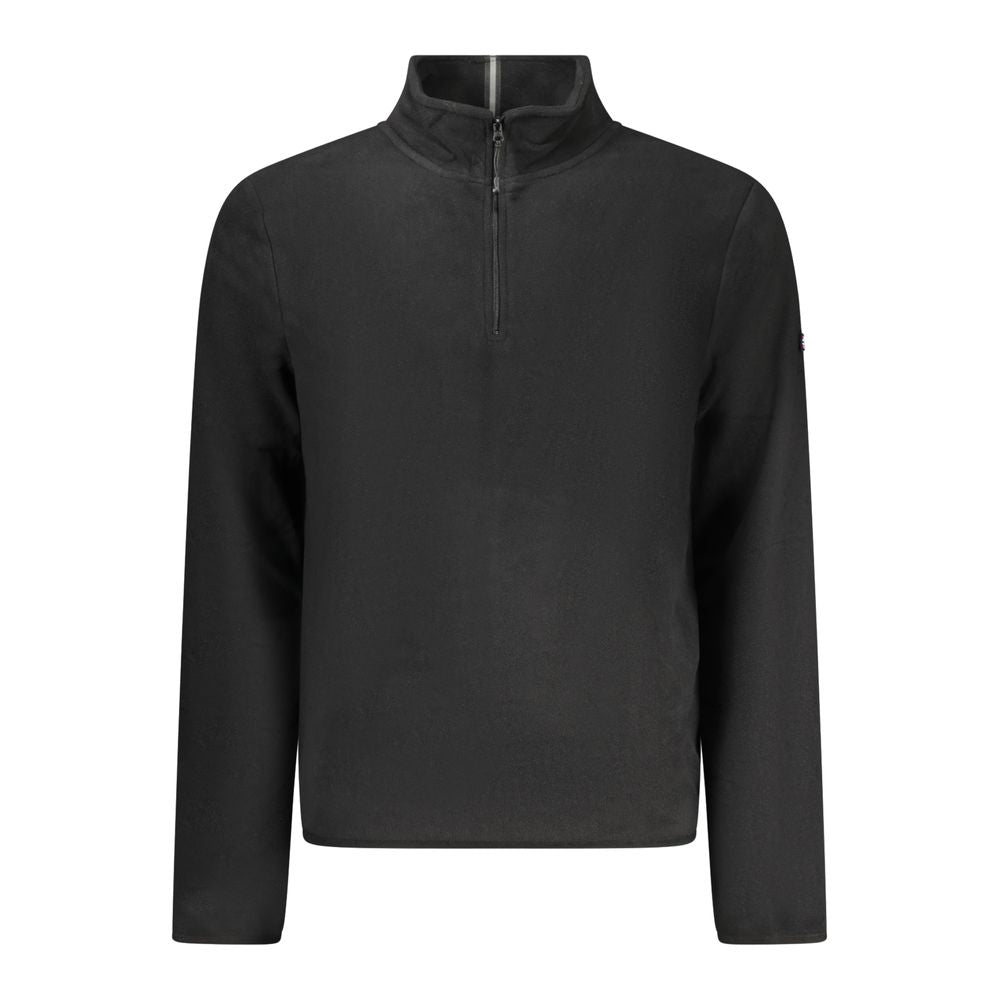 Black Polyester Men's Sweatshirt - ventzia