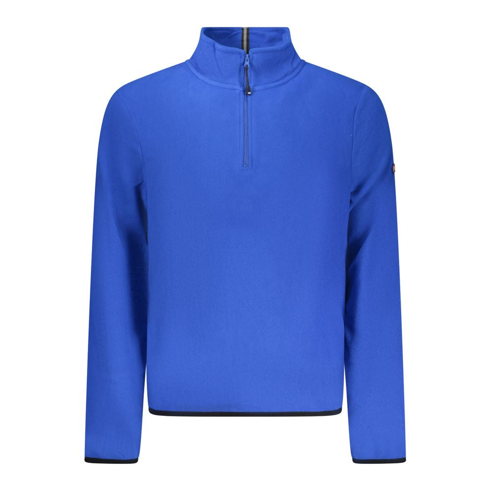 Blue Polyester Men's Sweatshirt - ventzia