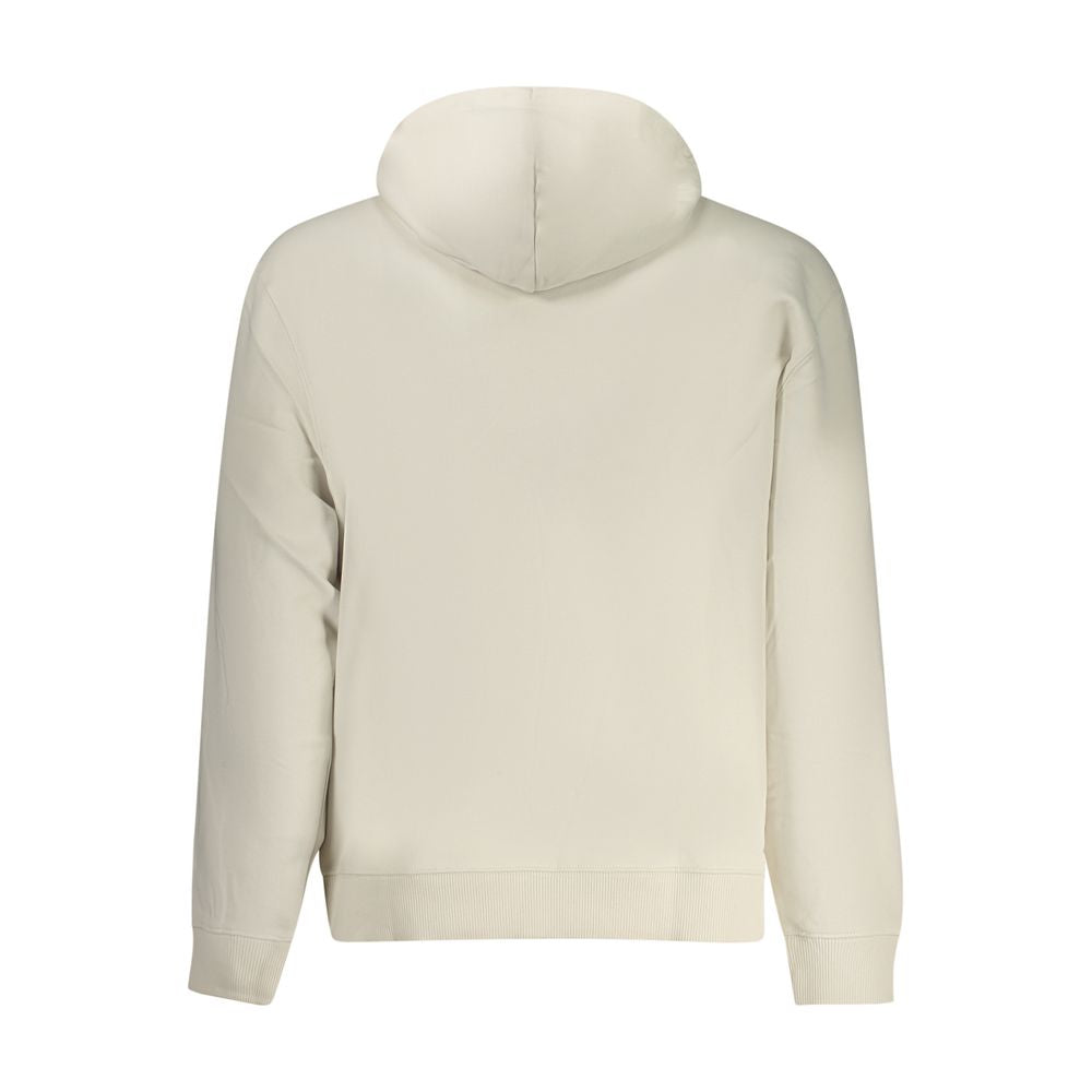 Beige Cotton Men's Hoodie - ventzia