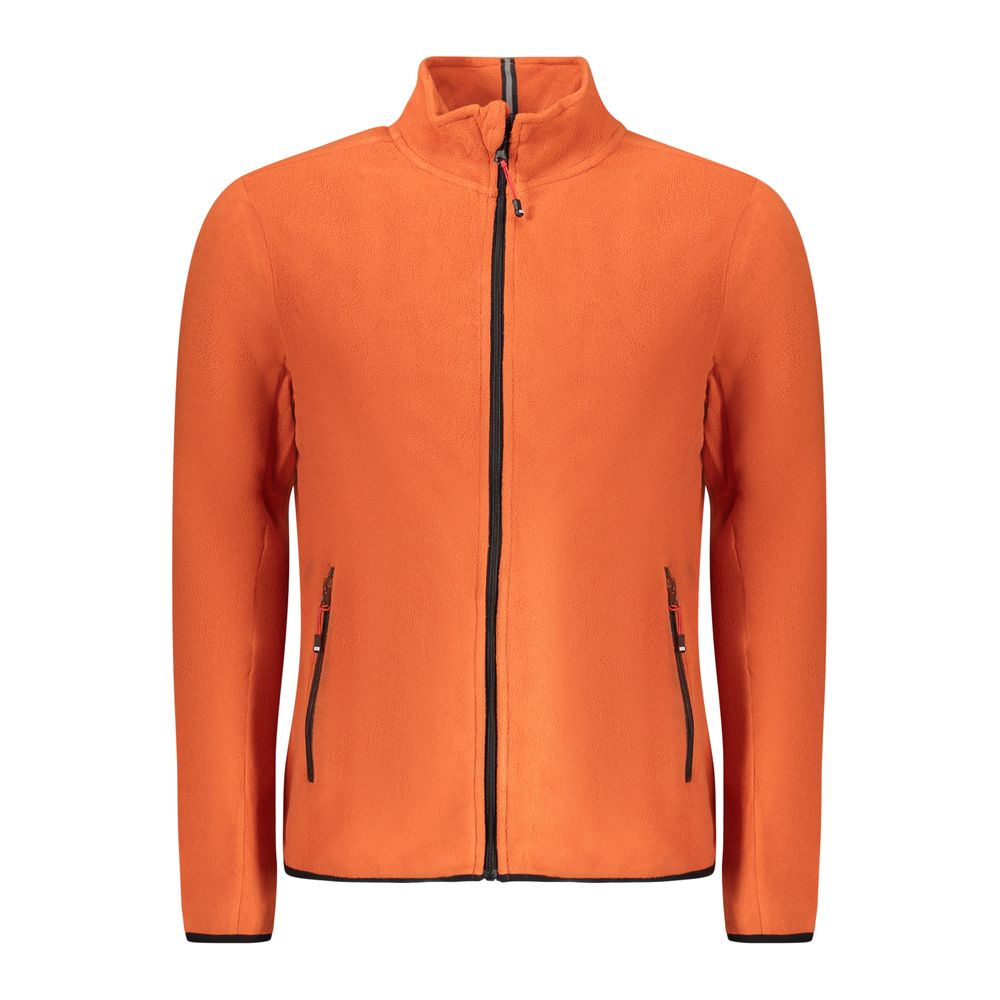 Arancione Polyester Mens Sweatshirt - ventzia