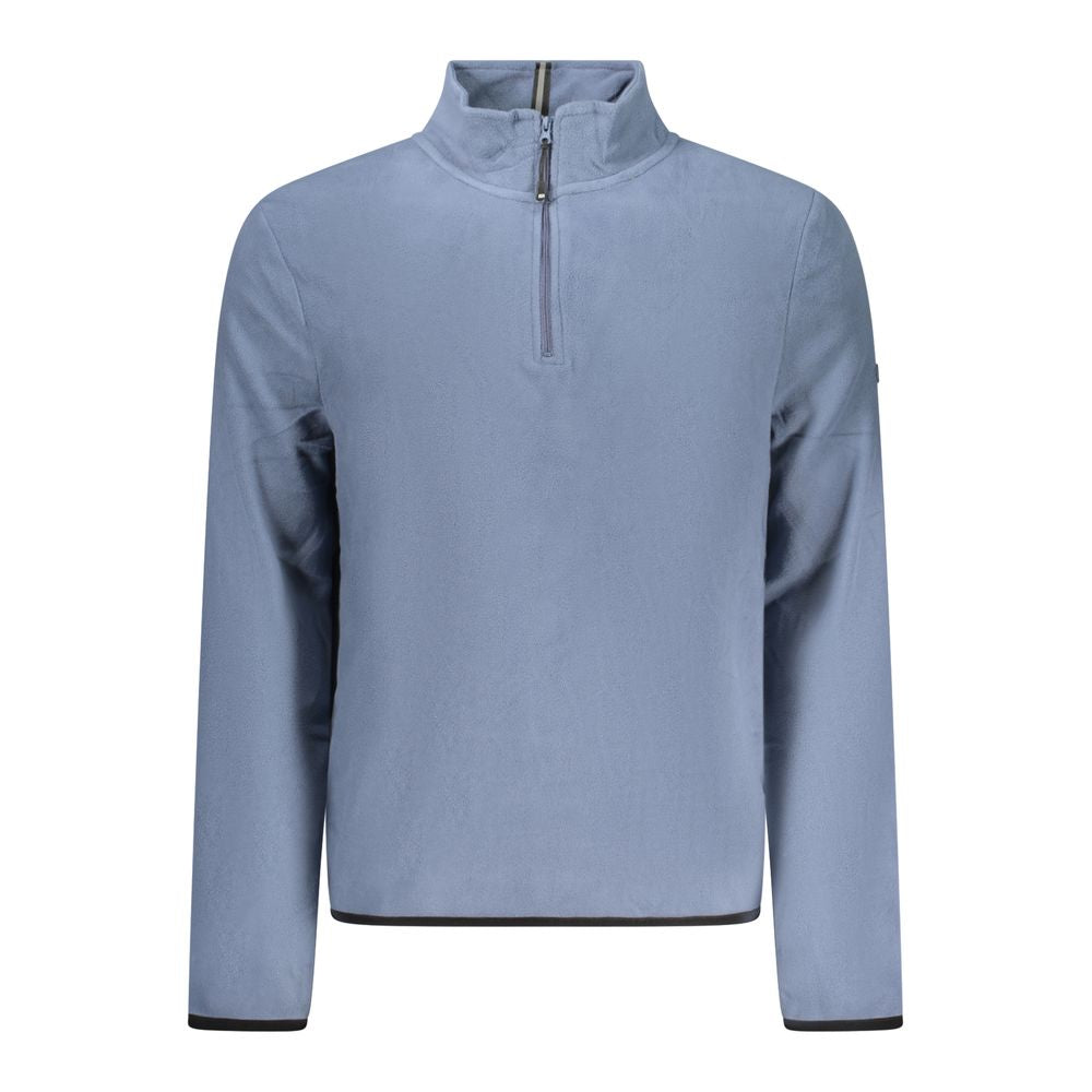 Blue Polyester Men's Sweatshirt - ventzia