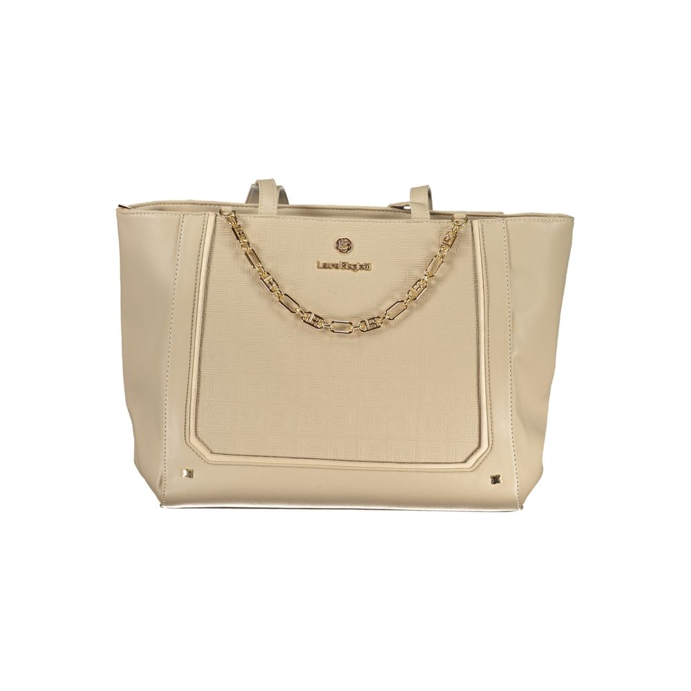 Beige PVC Women Handbag - ventzia