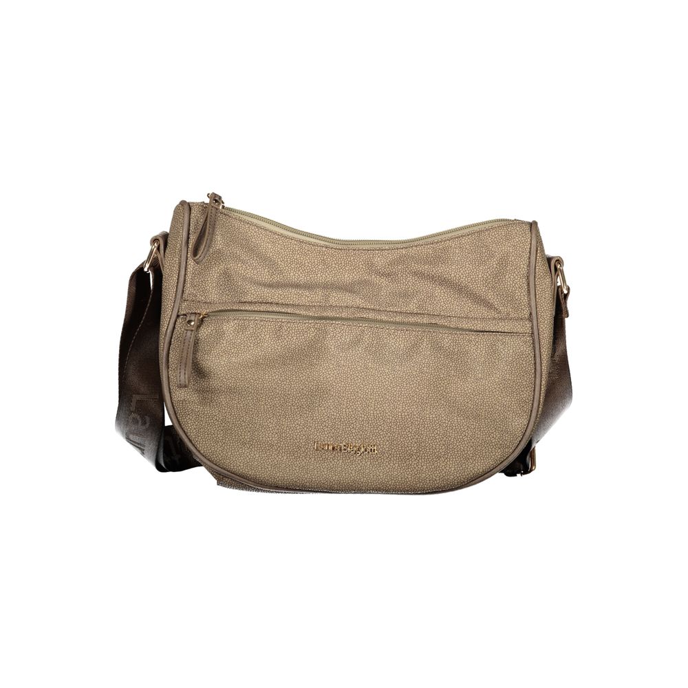 Beige Polyester Women's Shoulder Bag - ventzia