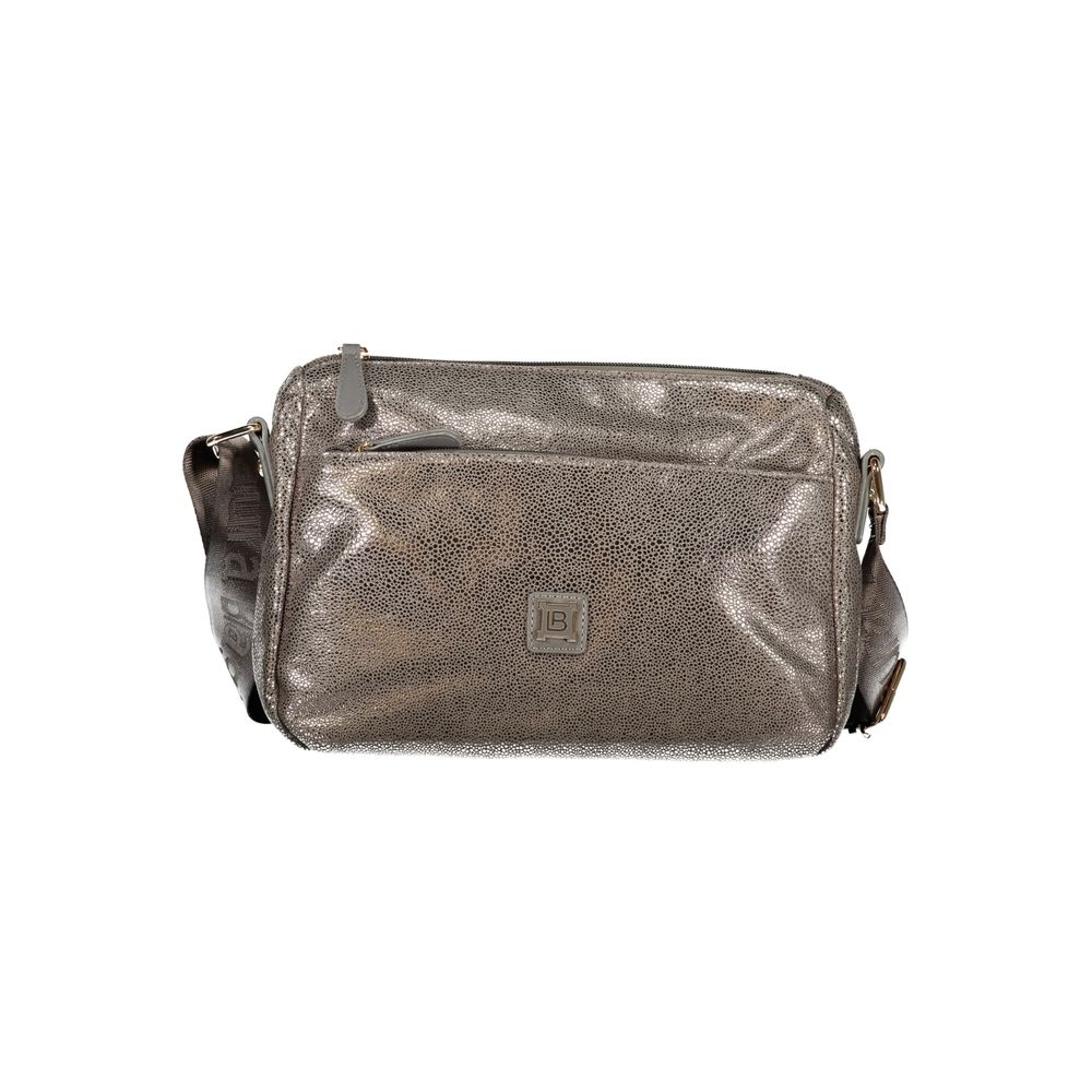 Gray Polyester Women Handbag - ventzia
