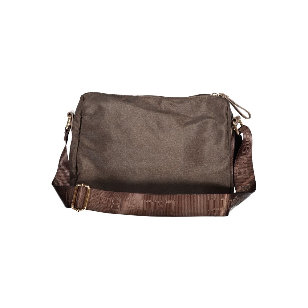 Brown Polyester Handbag