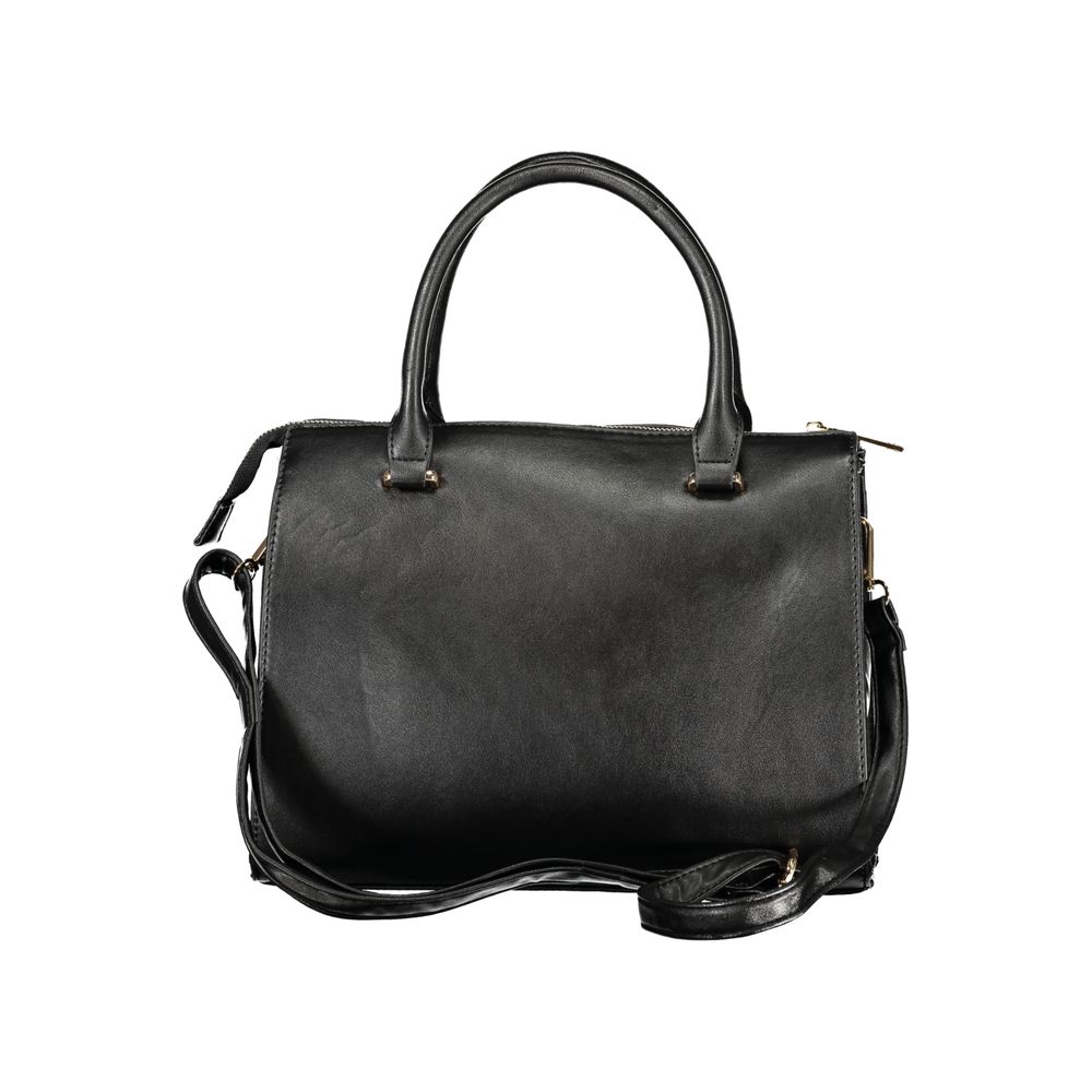 Black PVC Women Handbag - ventzia