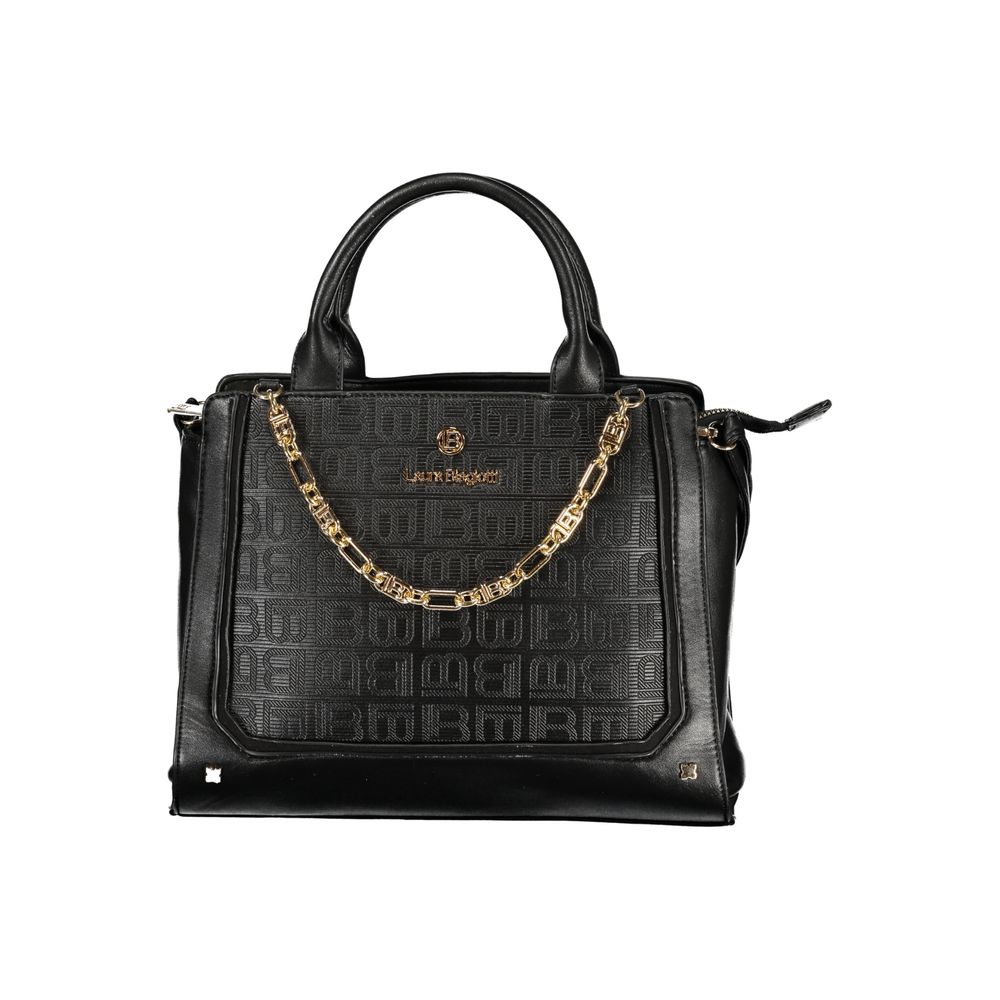 Black PVC Women Handbag - ventzia