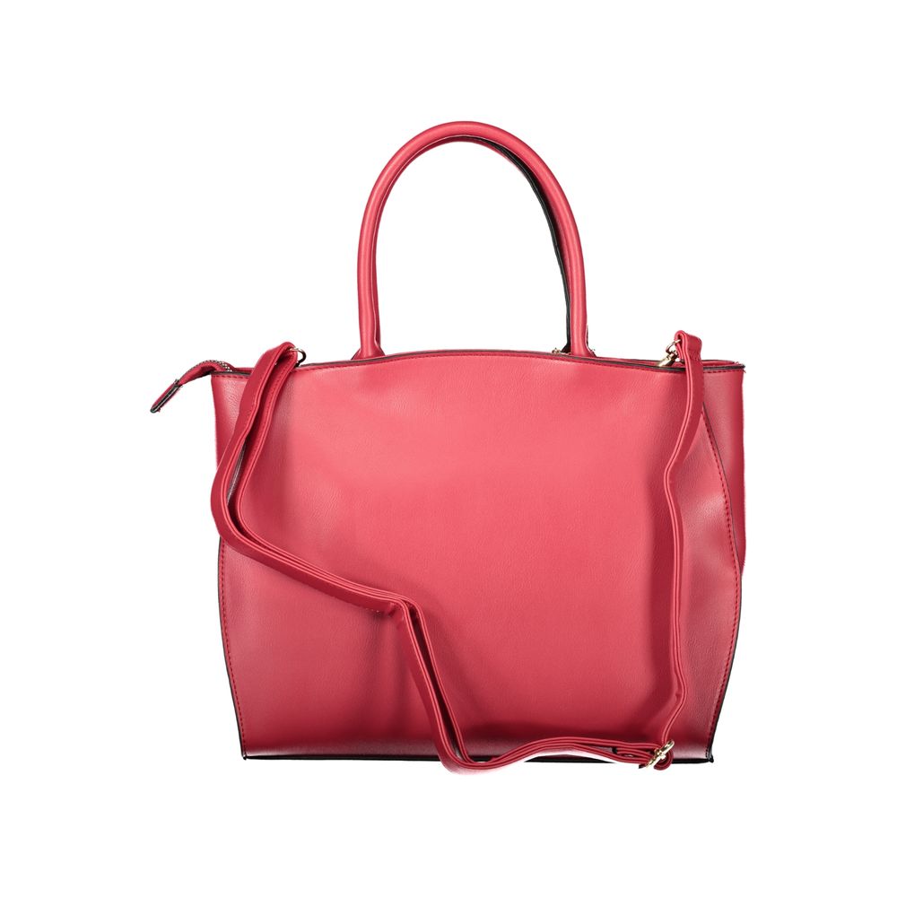 Rosso PVC Women Handbag - ventzia