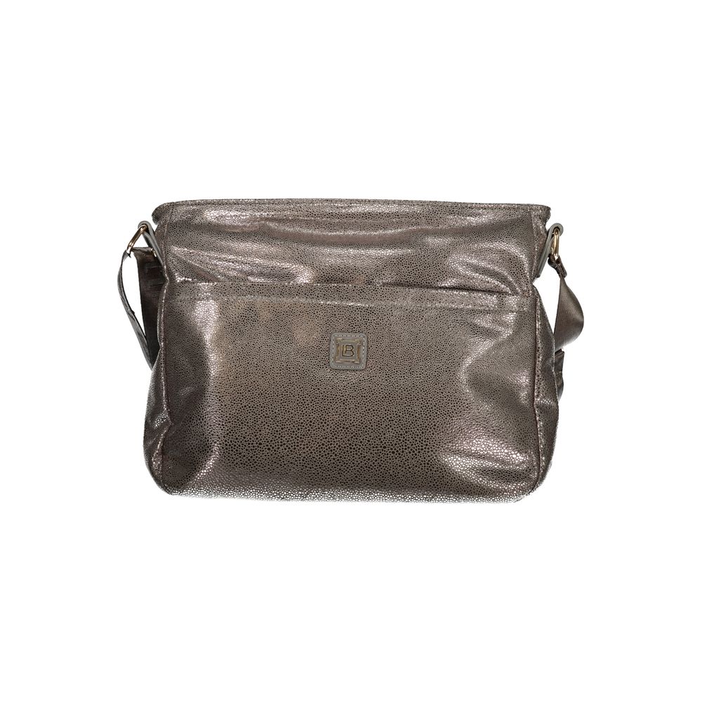 Gray Polyester Handbag