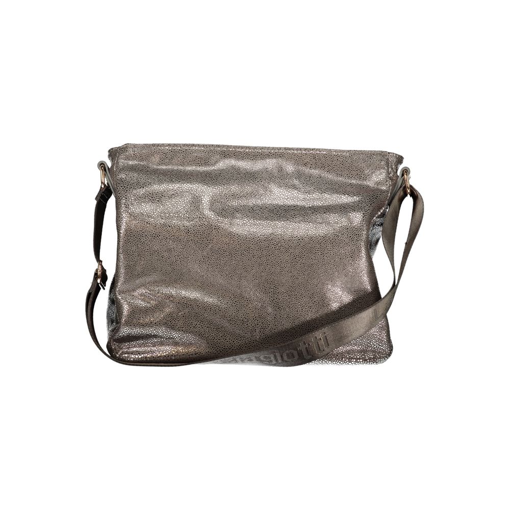 Gray Polyester Handbag