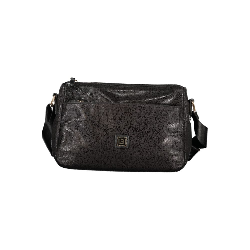 Black Polyester Women's Handbag - ventzia