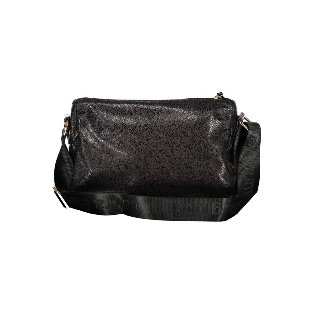 Black Polyester Women's Handbag - ventzia