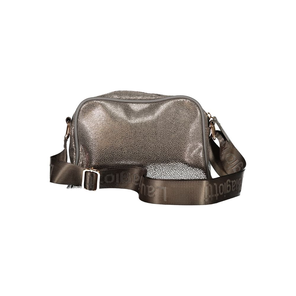 Gray Polyester Handbag