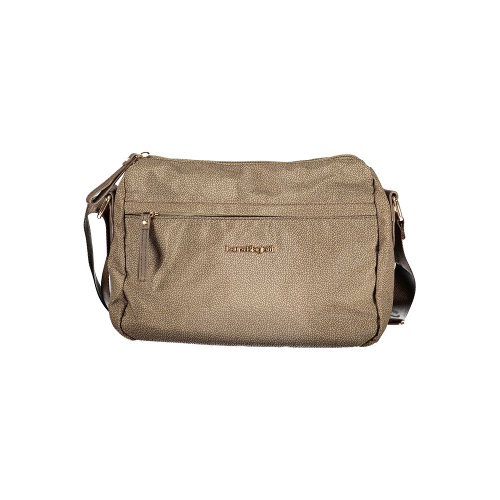 Beige Polyester Women Handbag - ventzia