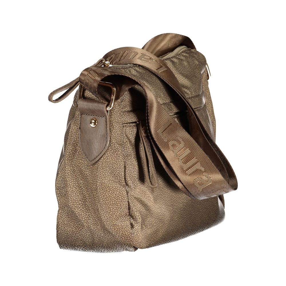 Beige Polyester Women Handbag - ventzia