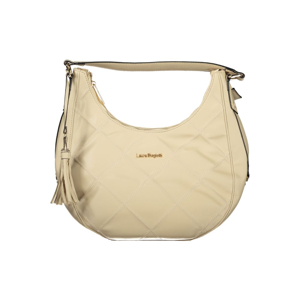 Beige PVC Women's Handbag - ventzia