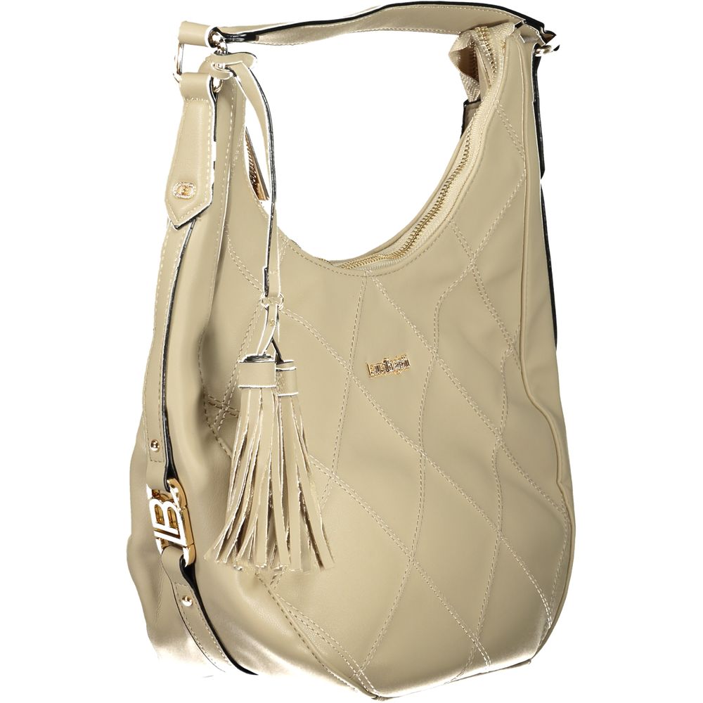 Beige PVC Women's Handbag - ventzia
