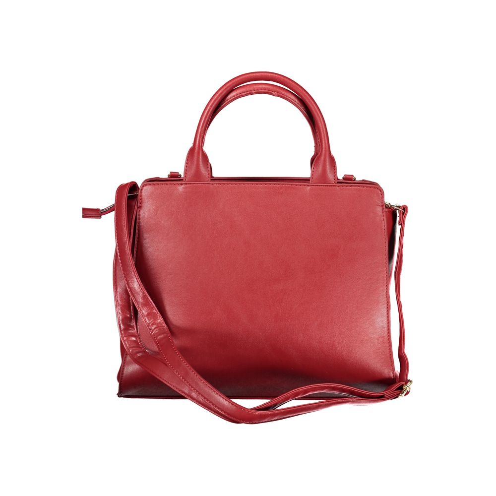 Red PVC Women Handbag - ventzia