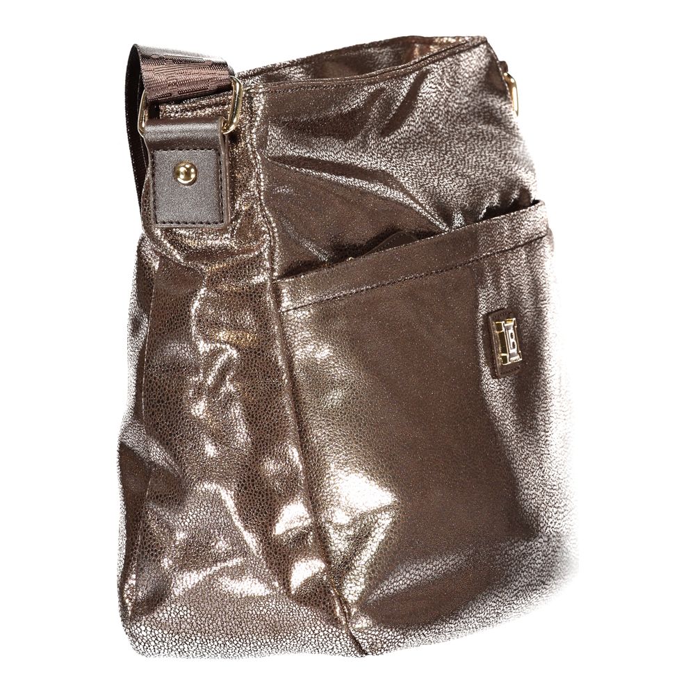 Bronze Polyester Handbag