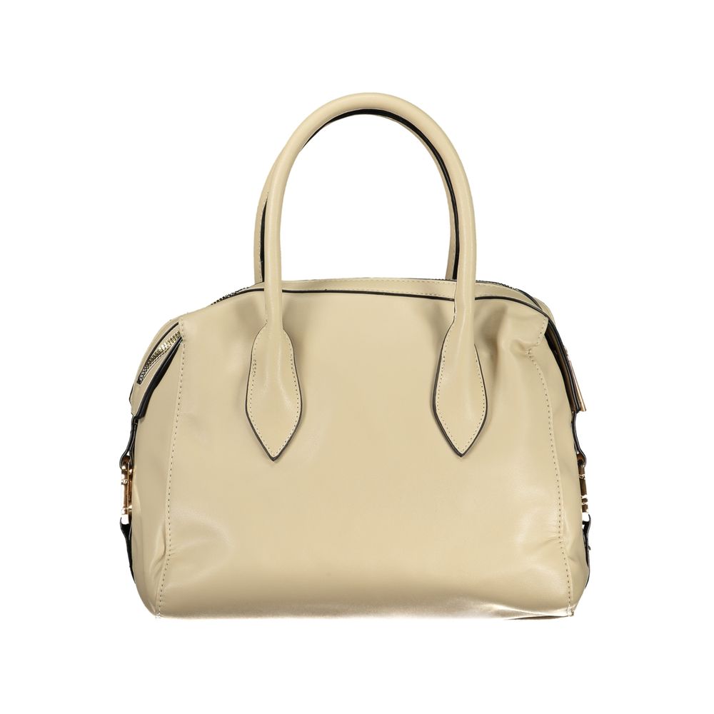 Beige PVC Women Handbag - ventzia
