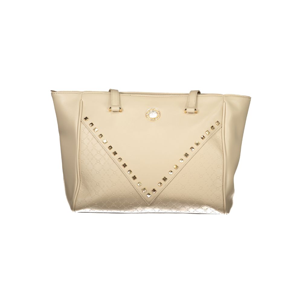 Beige PVC Women Handbag - ventzia