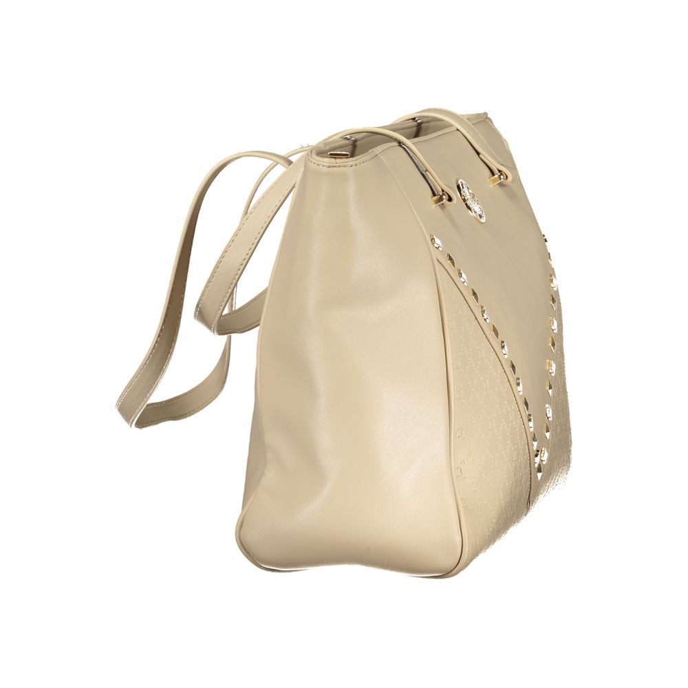 Beige Pvc Handbag