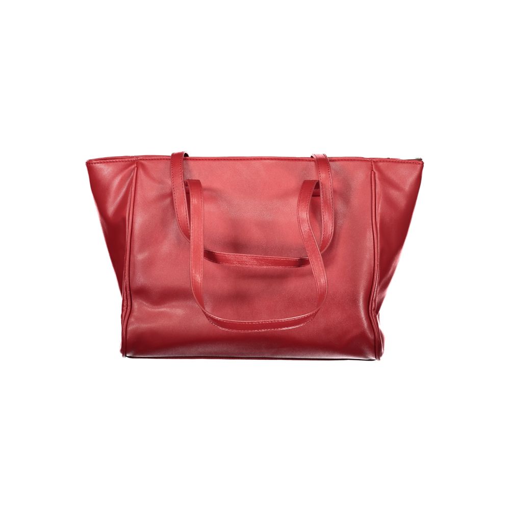 Rosso PVC Women Handbag - ventzia