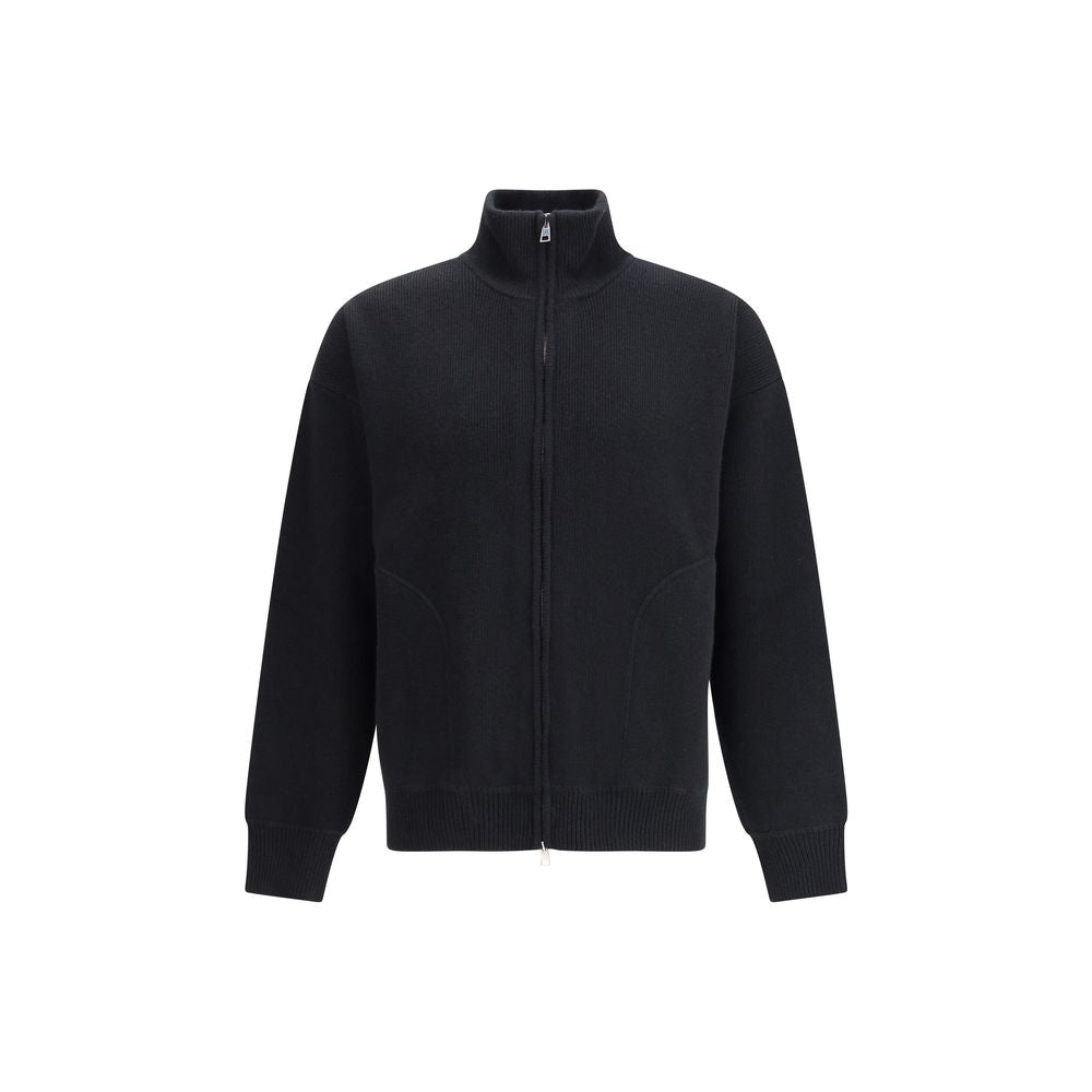 Black Wool Sweatshirt - ventzia