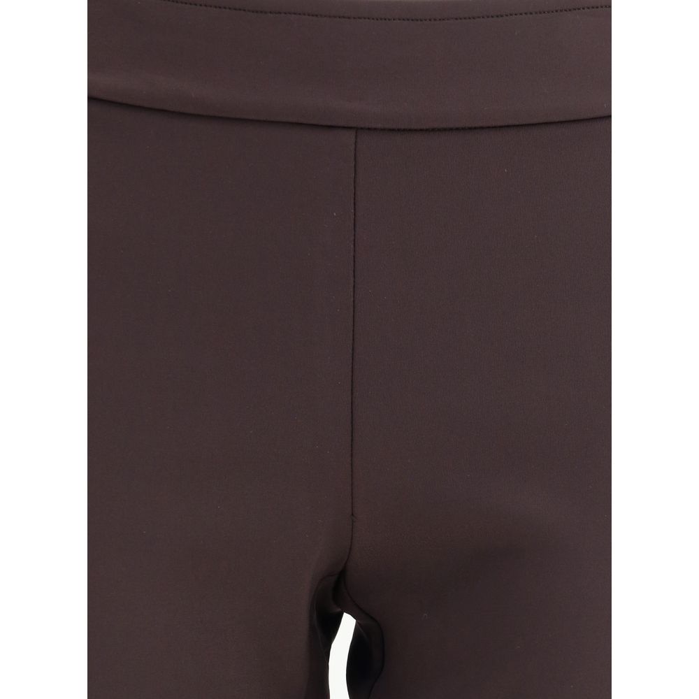 Brown Polyamide Pants - ventzia