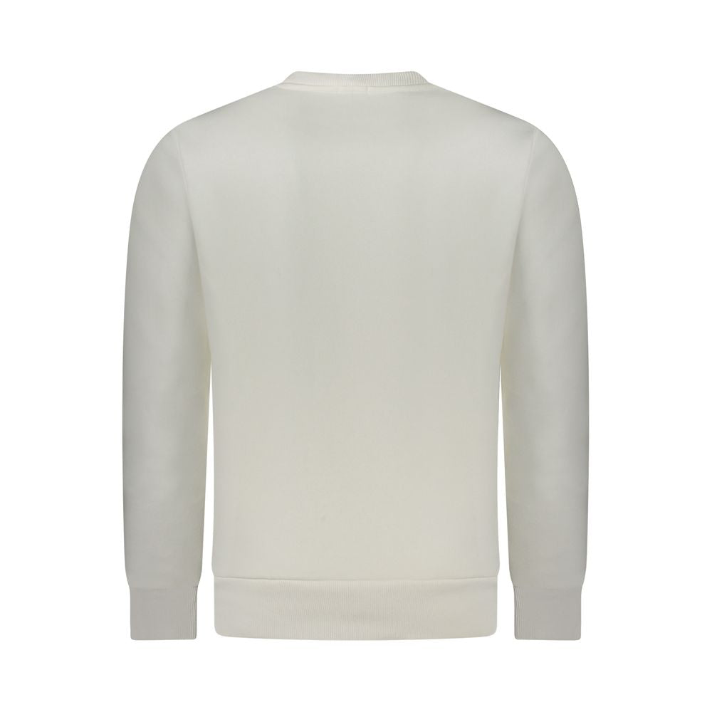 White Cotton Men Sweatshirt - ventzia