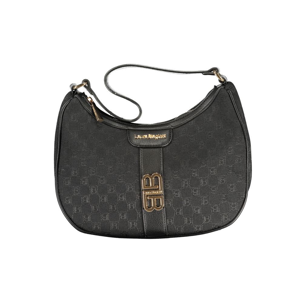Black Polyester Women Handbag - ventzia
