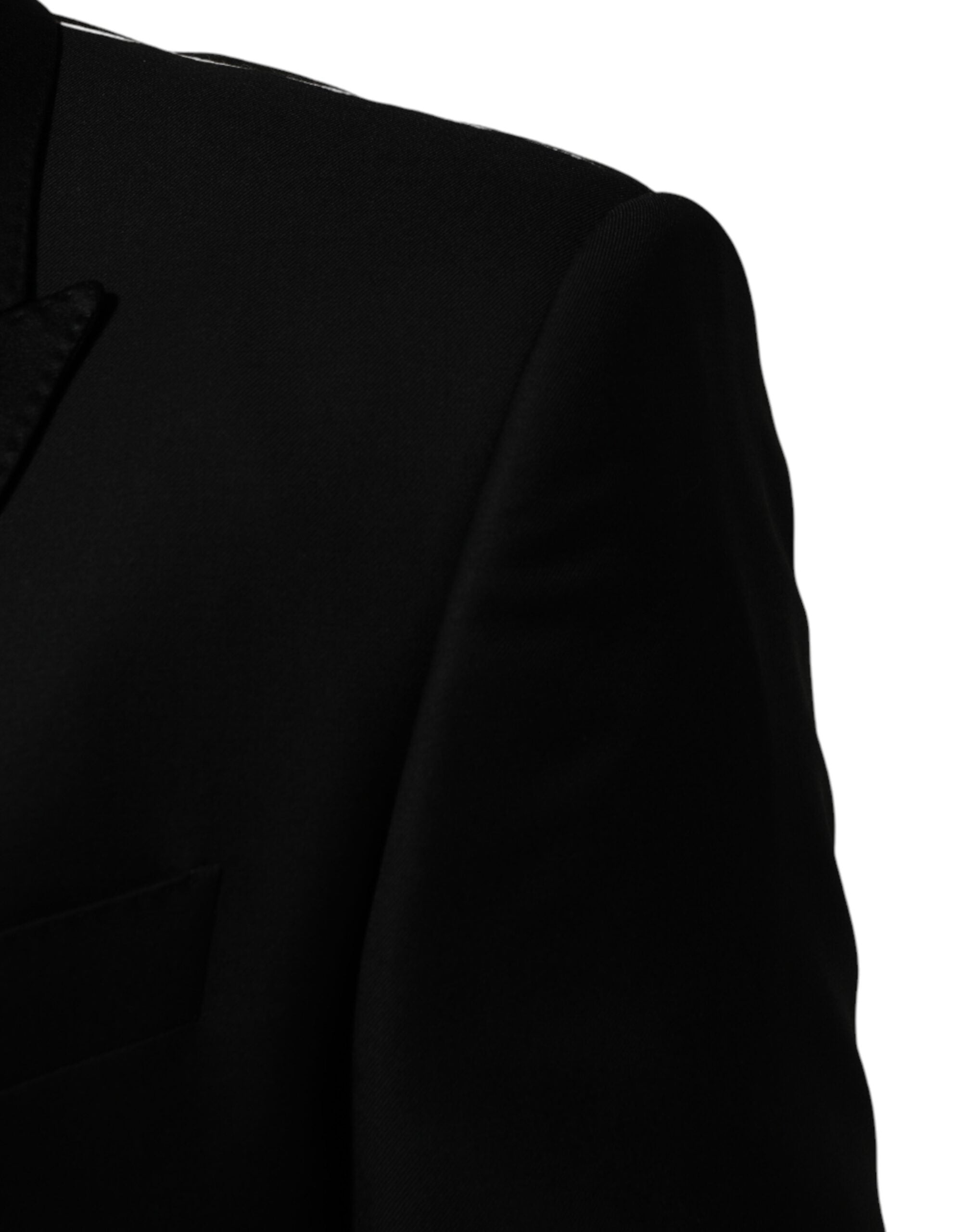 Black 2 Buttons Jacket Formal 2 Piece Suit - ventzia