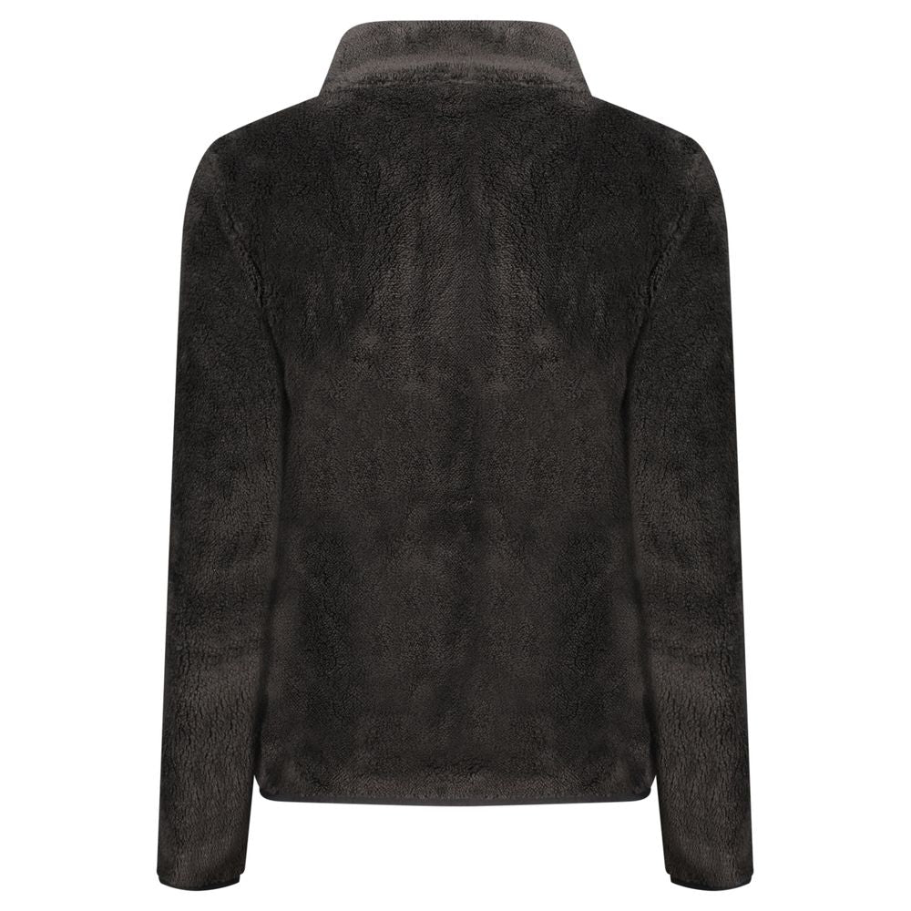 Black Polyester Women Sweatshirt - ventzia