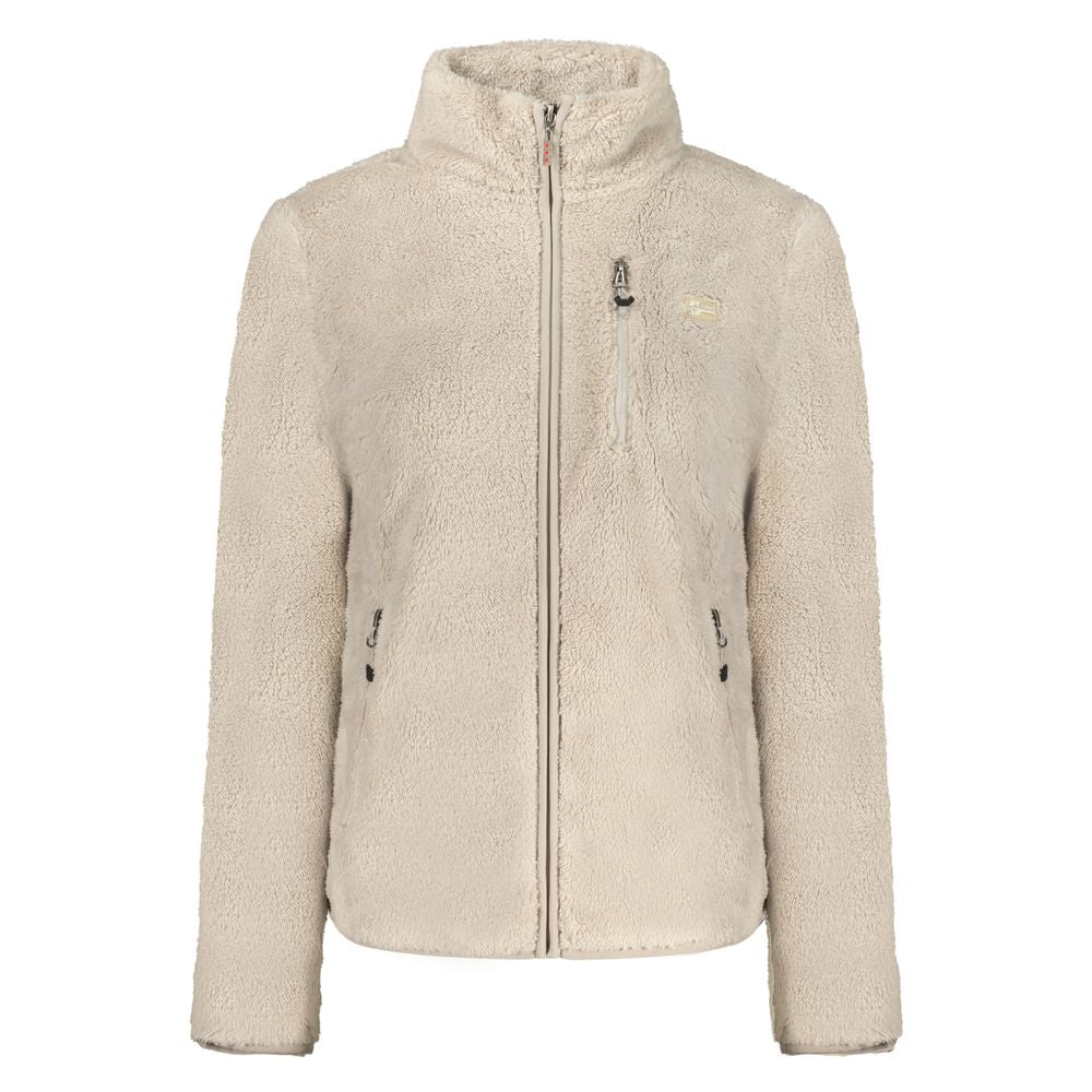 Beige Polyester Sweatshirt