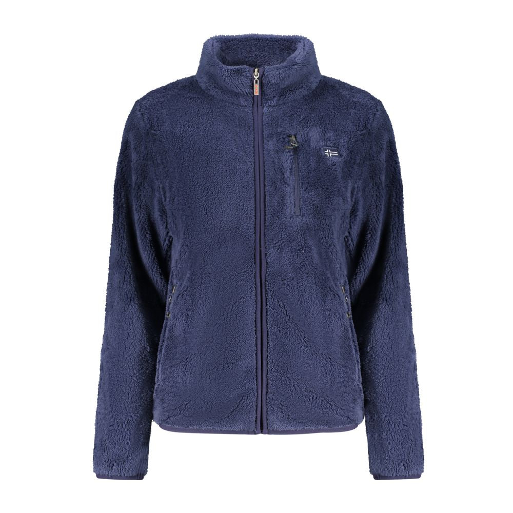 Blu Polyester Woman Sweatshirt - ventzia