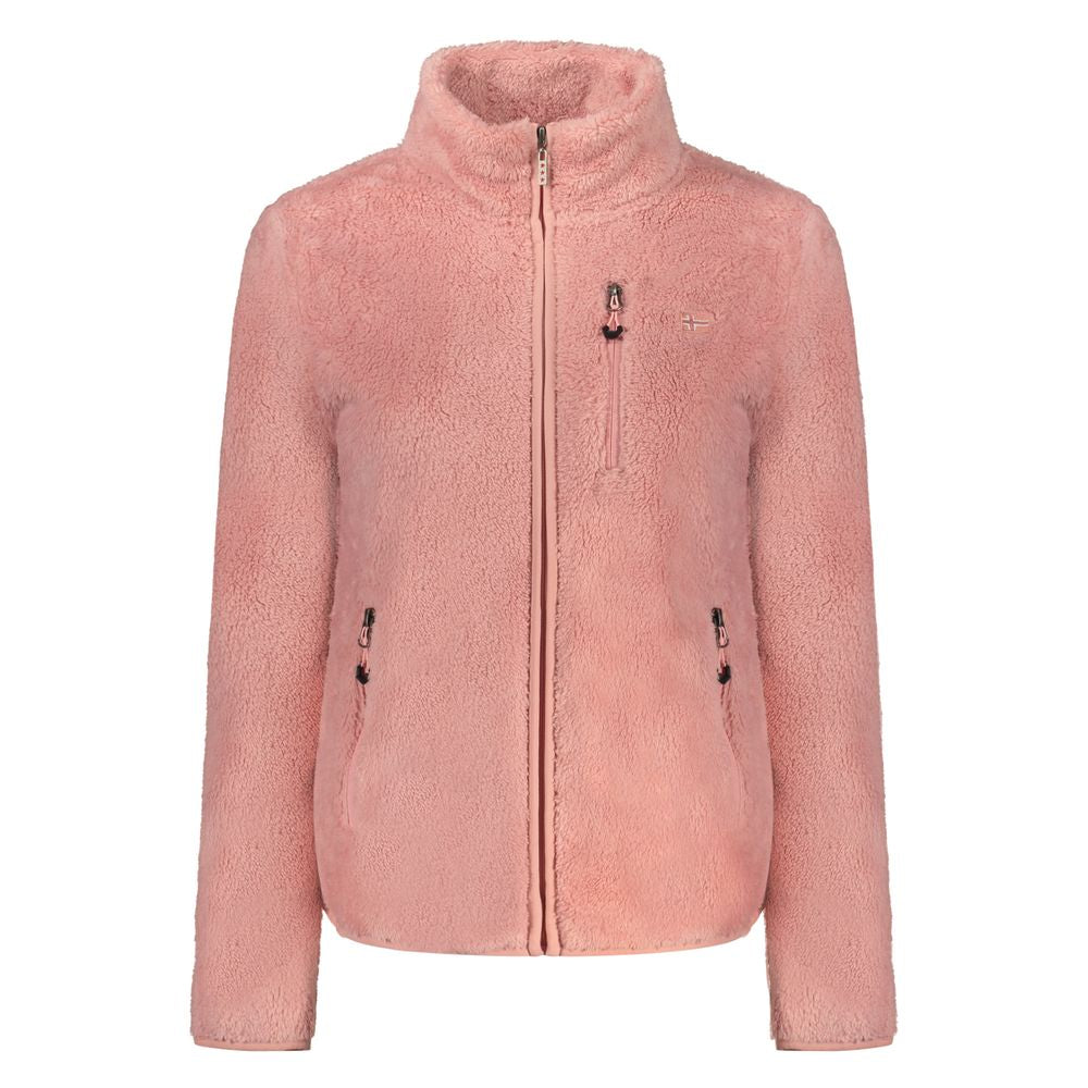 Pink Polyester Sweatshirt